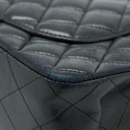 Chanel Medium Classic Double Flap Bag Lambskin Black GHW