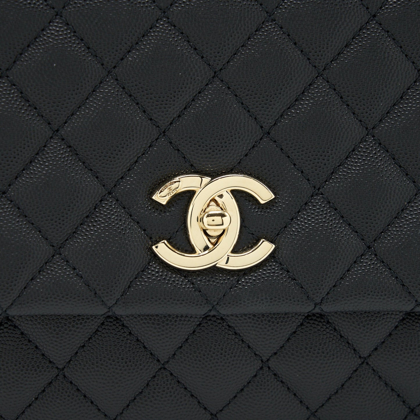 Chanel Medium Coco Handle 28cm Caviar Black LGHW