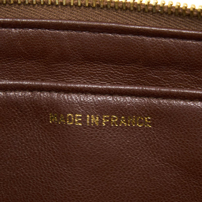 Chanel Vintage Classic Timeless Backpack Lambskin Brown GHW
