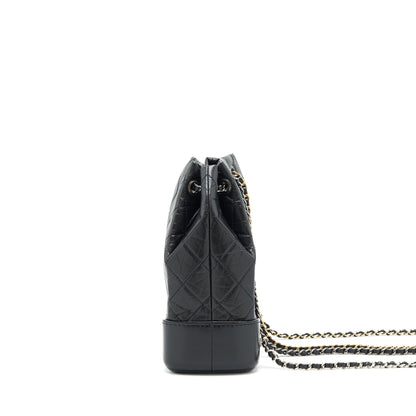 Chanel small Gabrielle Backpack black Ruthenium SHW(microchip)