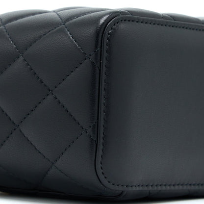 Chanel Pearl Crush Long Vanity Lambskin Black GHW