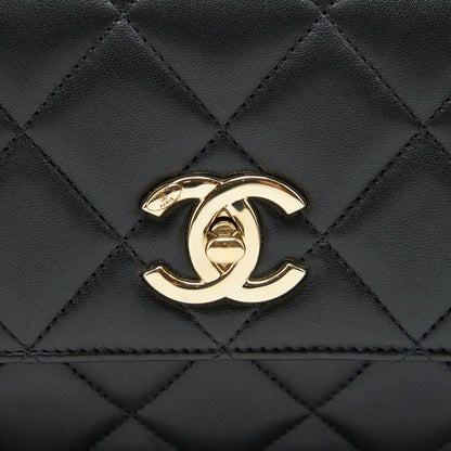 Chanel Trendy CC Flap Bag Lambskin Black LGHW