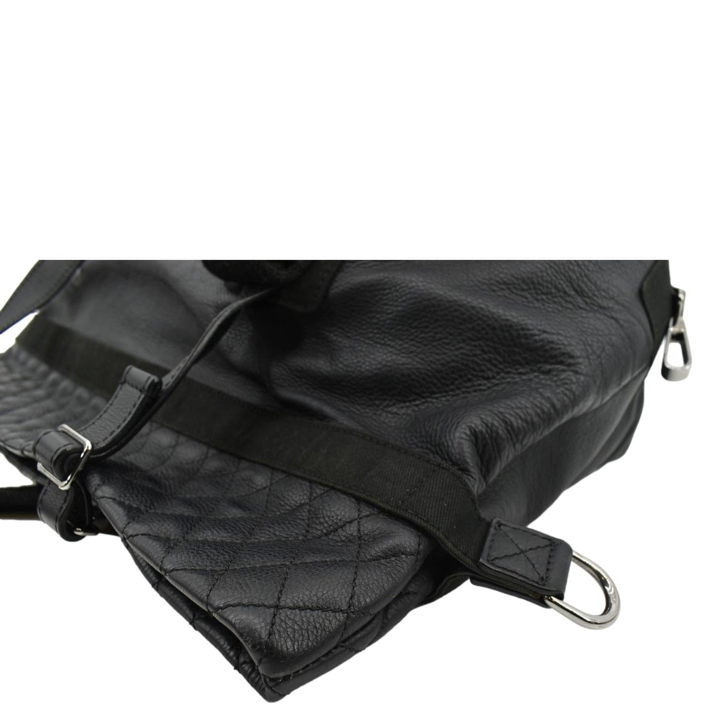 CHANEL 2way Leather Shoulder Bag Black