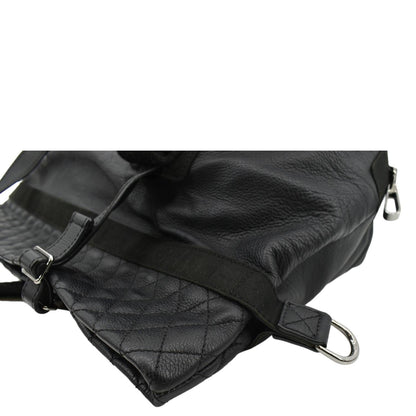 CHANEL 2way Leather Shoulder Bag Black