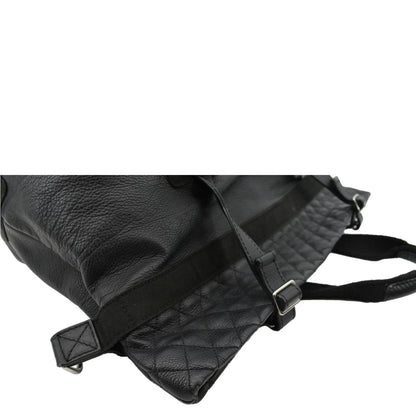 CHANEL 2way Leather Shoulder Bag Black