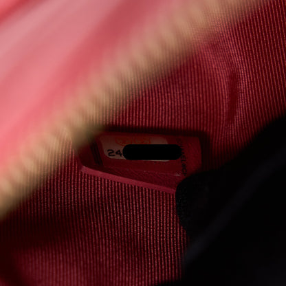 Chanel Chevron Clutch Lambskin Pink LGHW