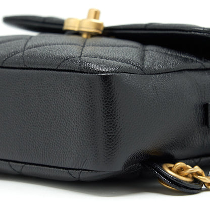 Chanel 22P Flap Backpack Caviar Black GHW