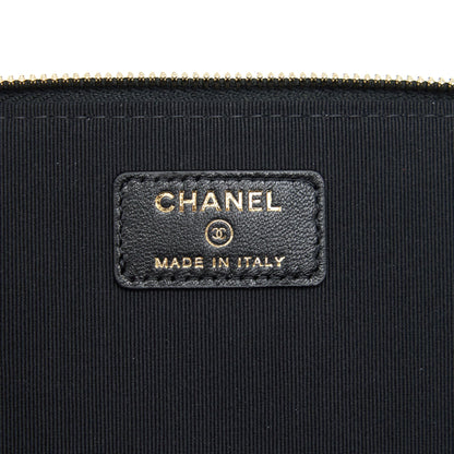 Chanel 21K top handle rectangular Vanity with chain Black LGHW
