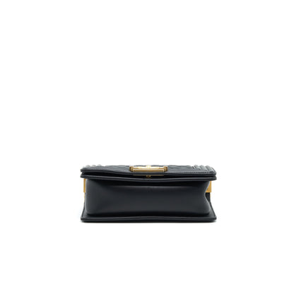 Chanel small boy Bag Calfskin Black with GHW serial27