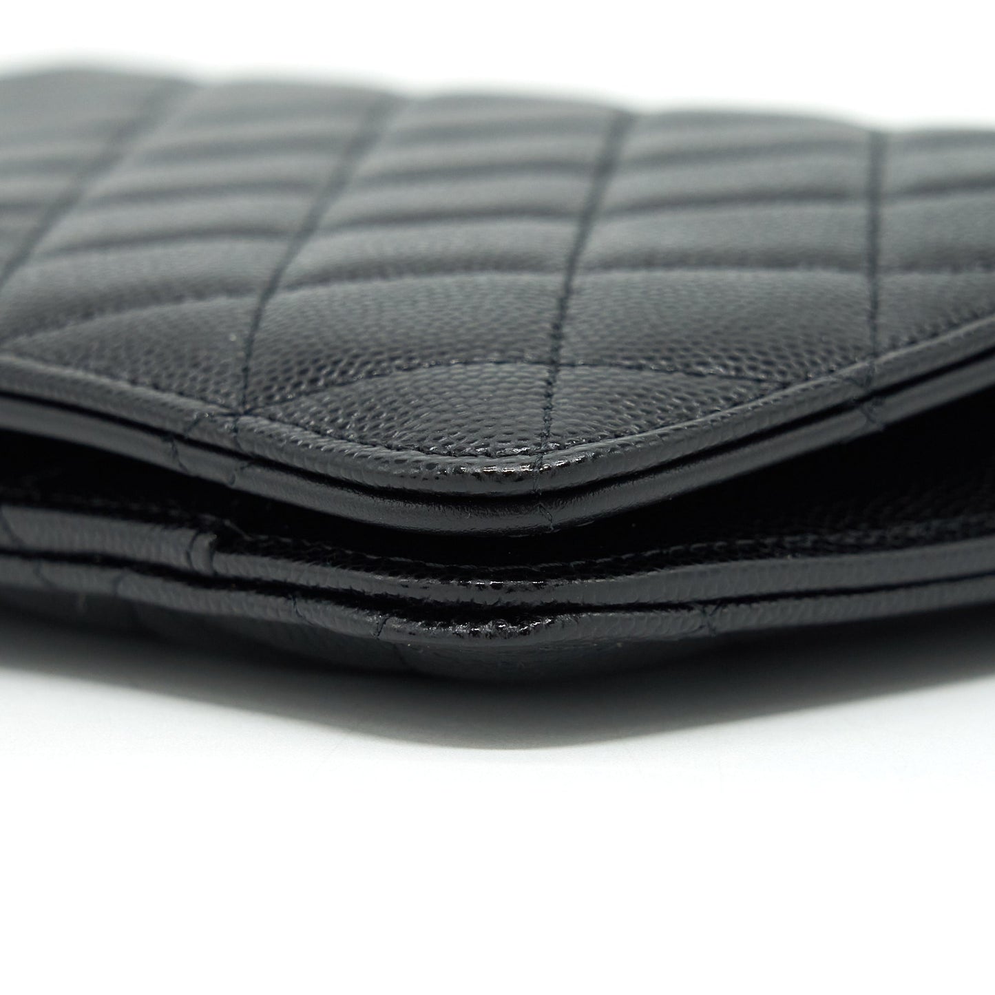 Chanel 22P 2 In 1 Wallet On Chain Caviar Black LGHW