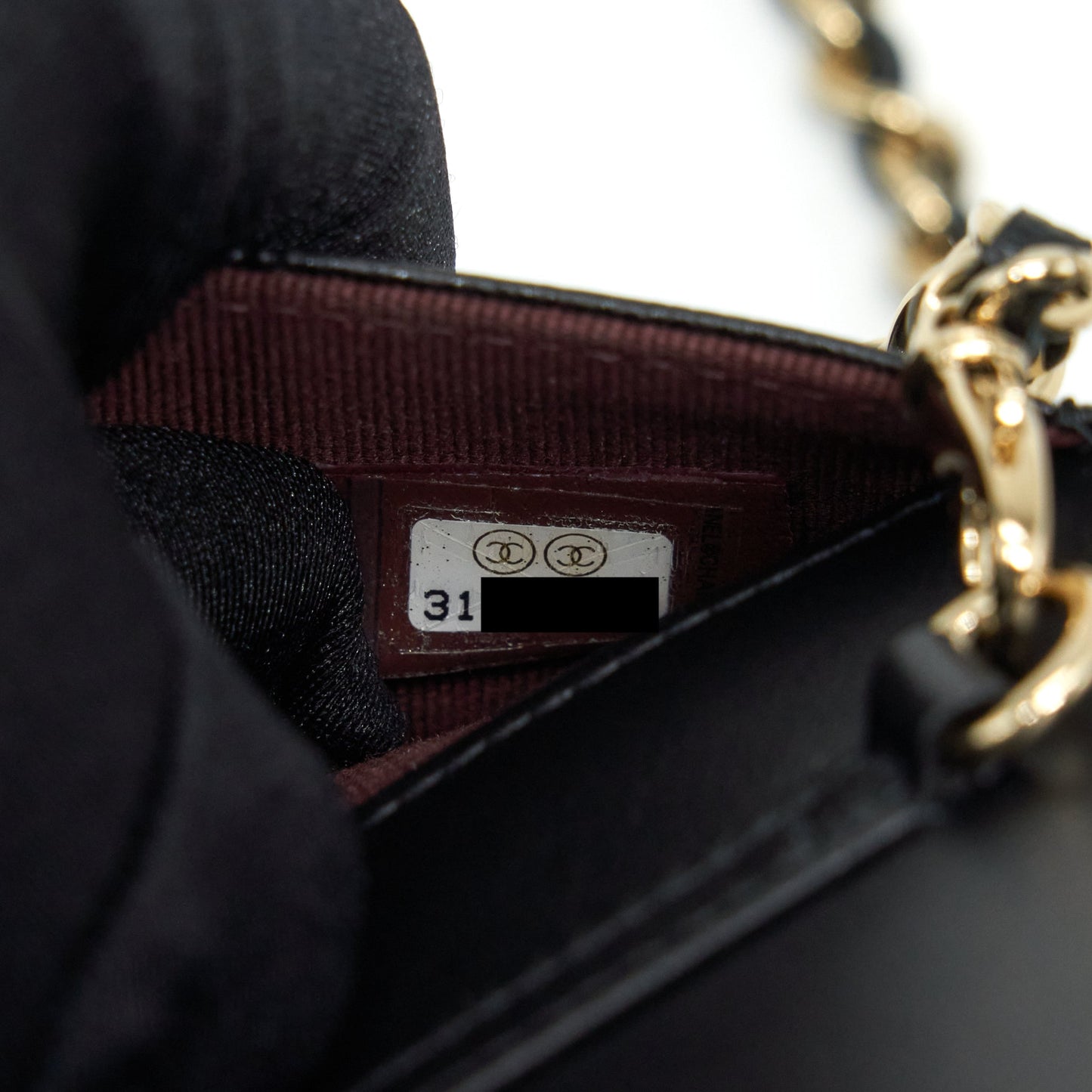 Chanel 22P 2 In 1 Wallet On Chain Caviar Black LGHW