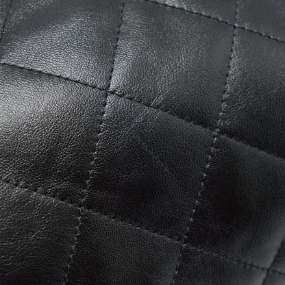 Chanel quilted shoulder bag lambskin black GHW