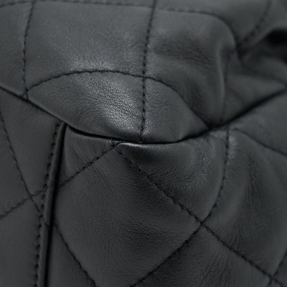 Chanel bucket bag quilted lambskin black LGHW