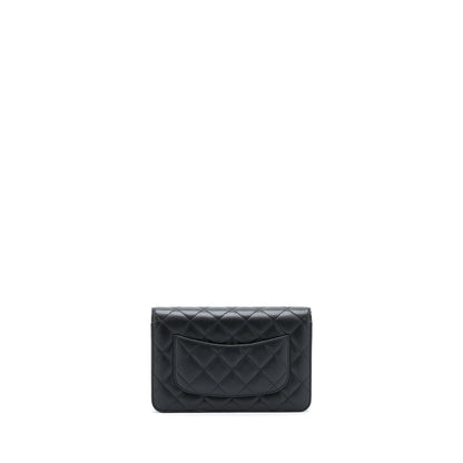 Chanel Classic Wallet On Chain Caviar Black SHW (Microchip)