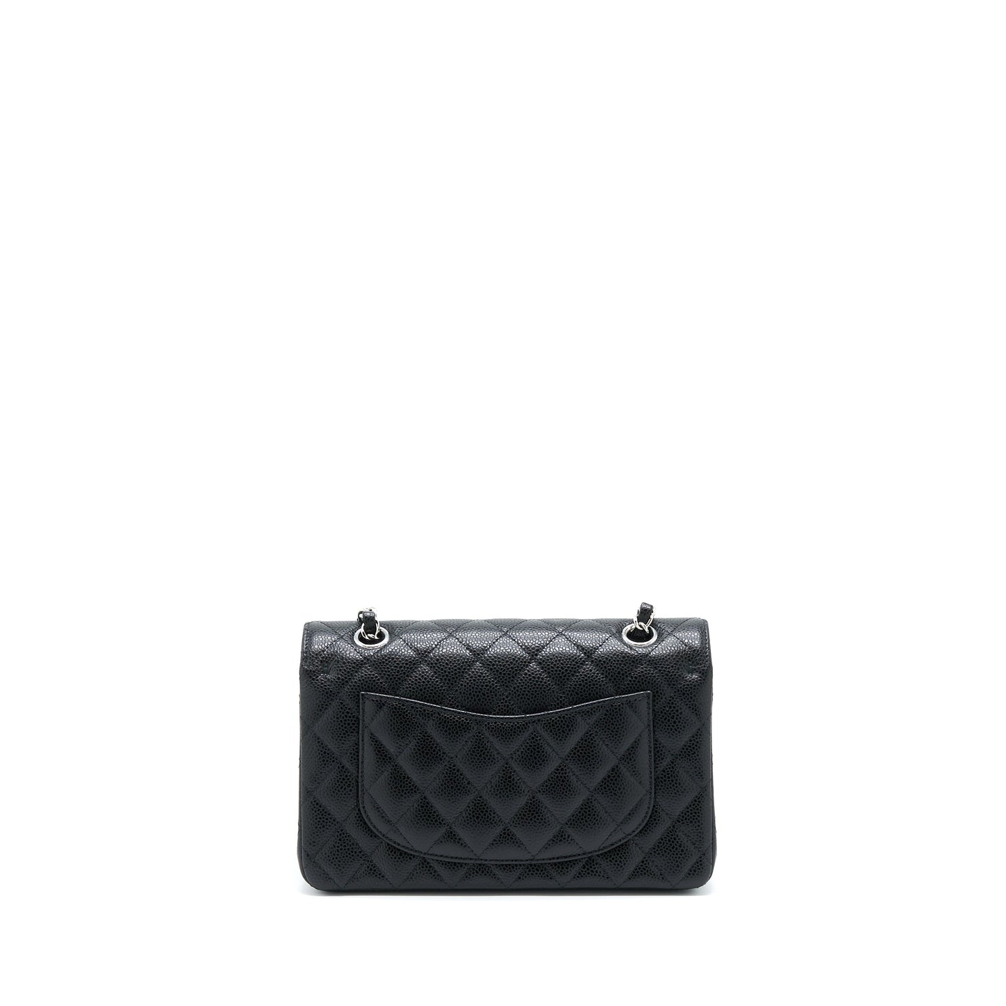 Chanel Small Classic Flap Bag Caviar Black SHW (Microchip)