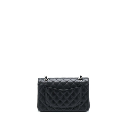 Chanel Small Classic Flap Bag Caviar Black SHW (Microchip)
