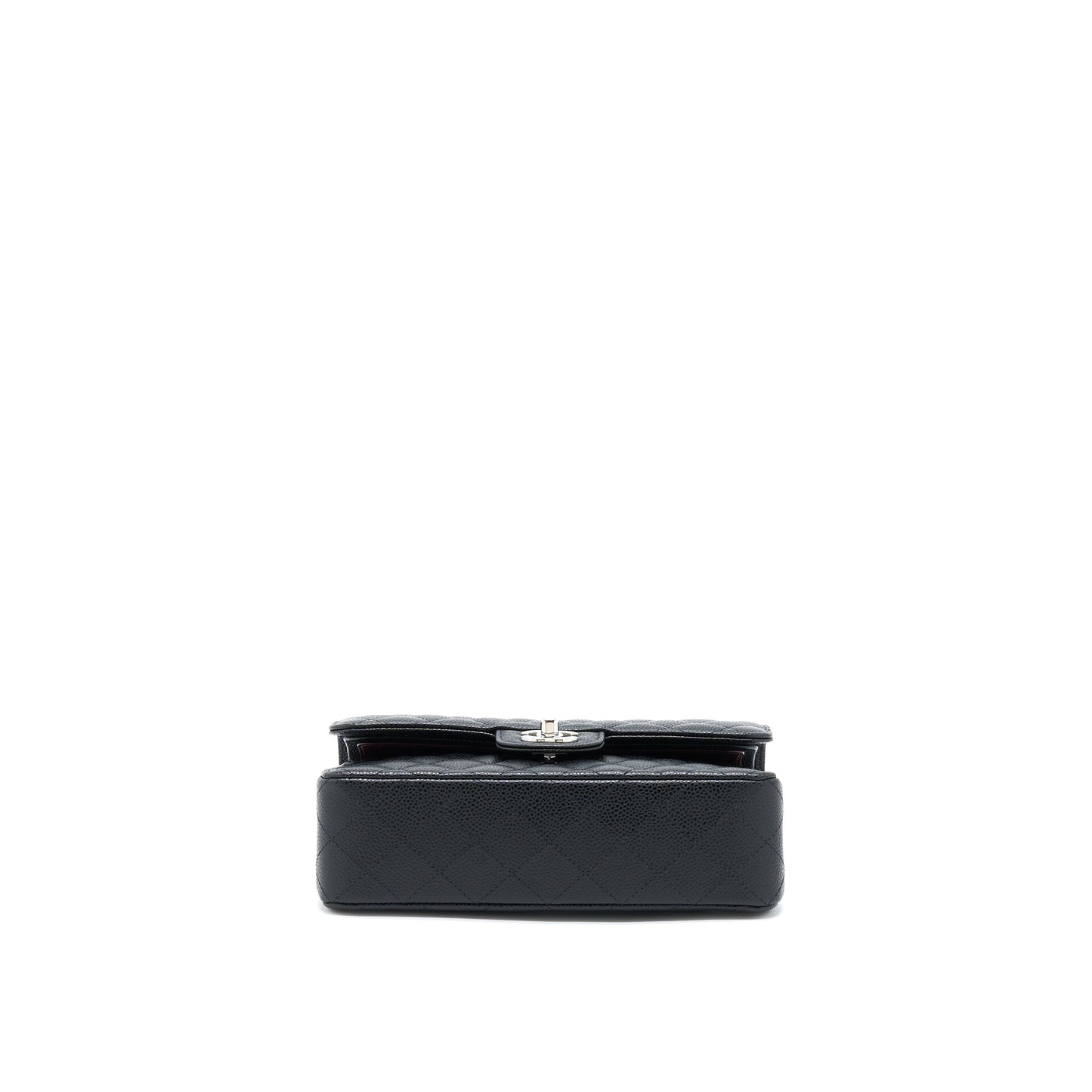 Chanel Small Classic Flap Bag Caviar Black SHW (Microchip)