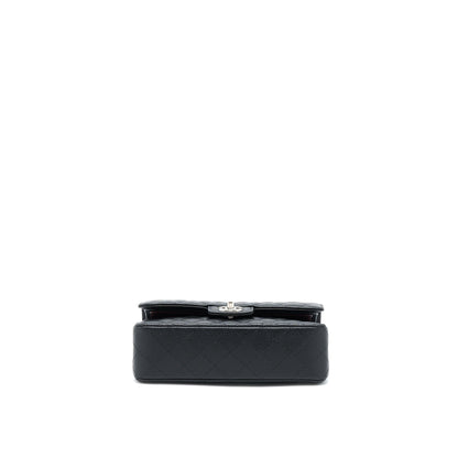 Chanel Small Classic Flap Bag Caviar Black SHW (Microchip)