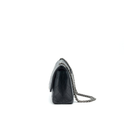 Chanel Reissue 226 in Black Ruthenium Silver Hardware
