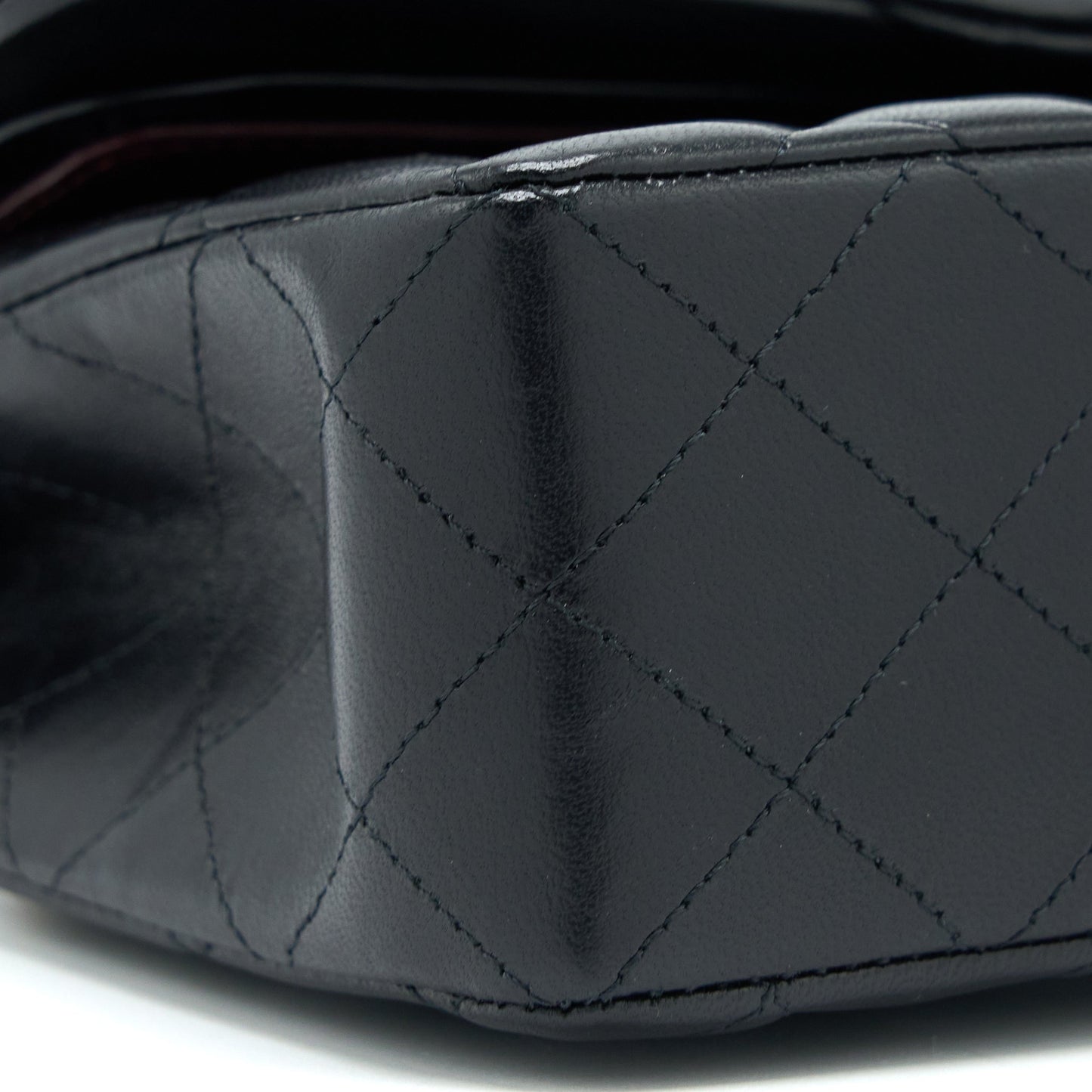 Chanel Small Classic Double Flap Bag Lambskin Black GHW (Microchip)