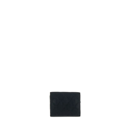 Chanel Small Flap Wallet Velvet Black LGHW