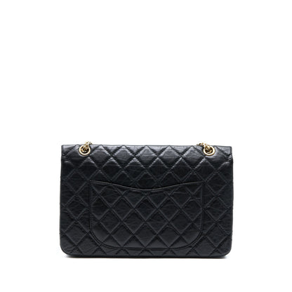 Chanel 2.55 227 Reissue Flap Bag Aged Calfskin Black GHW