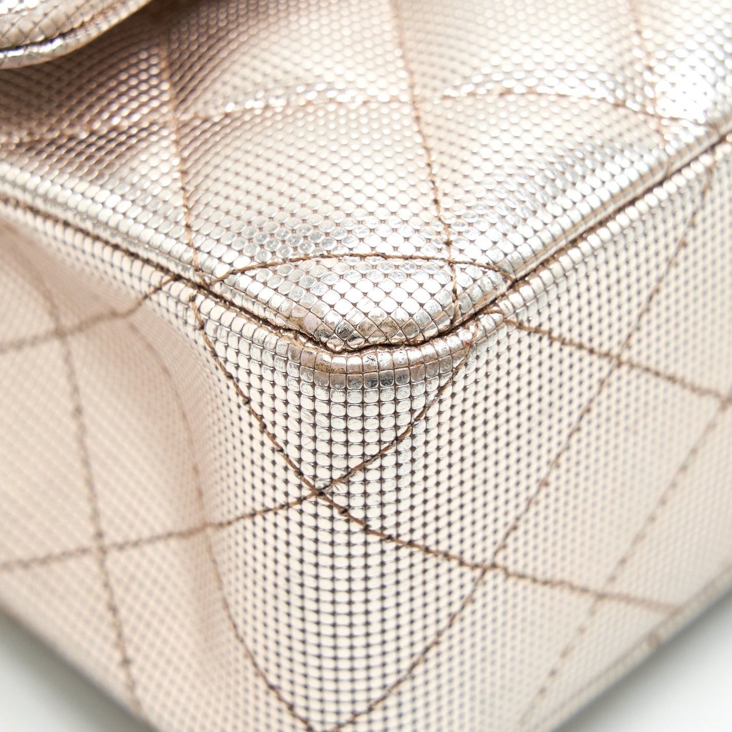 CHANEL SEASONAL MEDIUM FLAP BAG IN CHAMPAGNE PINK SHW