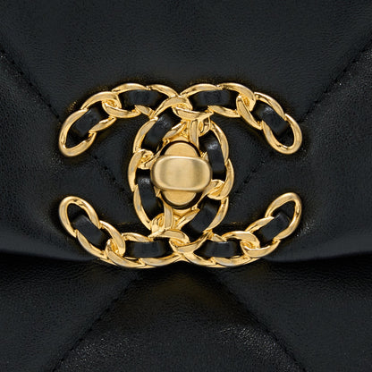 Chanel Small 19 Bag Lambskin Black Multicolour Hardware (Microchip)