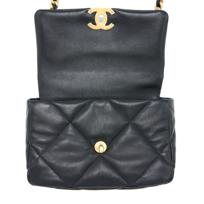 Chanel Small 19 Bag Lambskin Black Multicolour Hardware (Microchip)