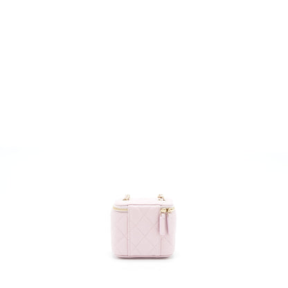 Chanel Mini Vanity Case Caviar Pink LGHW