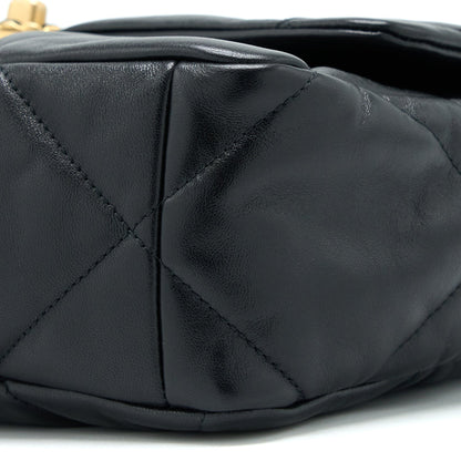 Chanel Medium 19 Bag Goatskin Black Multicolour Hardware