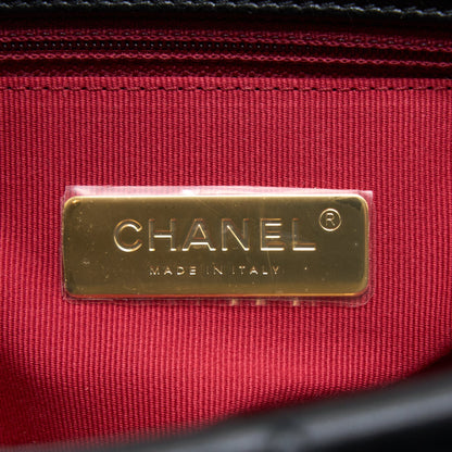 Chanel Medium 19 Bag Goatskin Black Multicolour Hardware