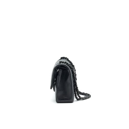 Chanel Chevron Medium Classic Double Flap Bag so Black