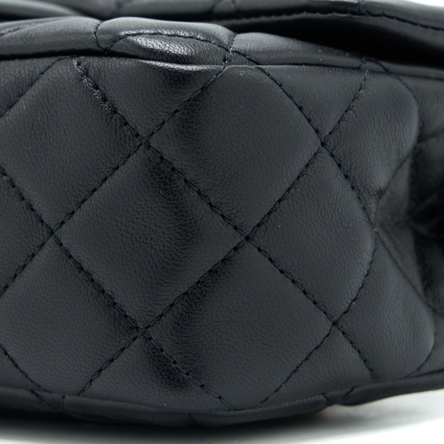 Chanel Pearl Crush Mini Rectangular Lambskin Black Brushed GHW (Microchip)