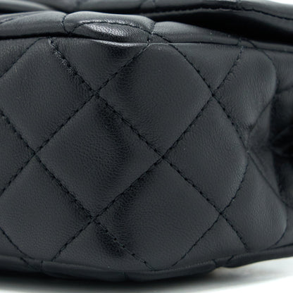 Chanel Pearl Crush Mini Rectangular Lambskin Black Brushed GHW (Microchip)