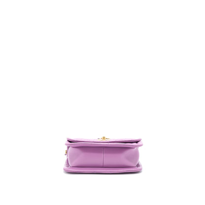 Chanel Square Flap Bag Lambskin Light Purple Brushed GHW