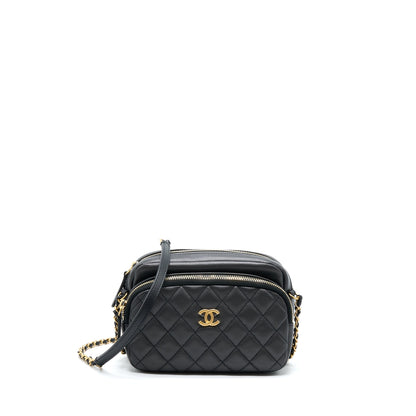 Chanel Camera Case Quilted Calfskin Black GHW