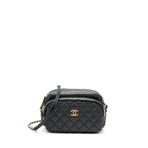 Chanel Camera Case Quilted Calfskin Black GHW