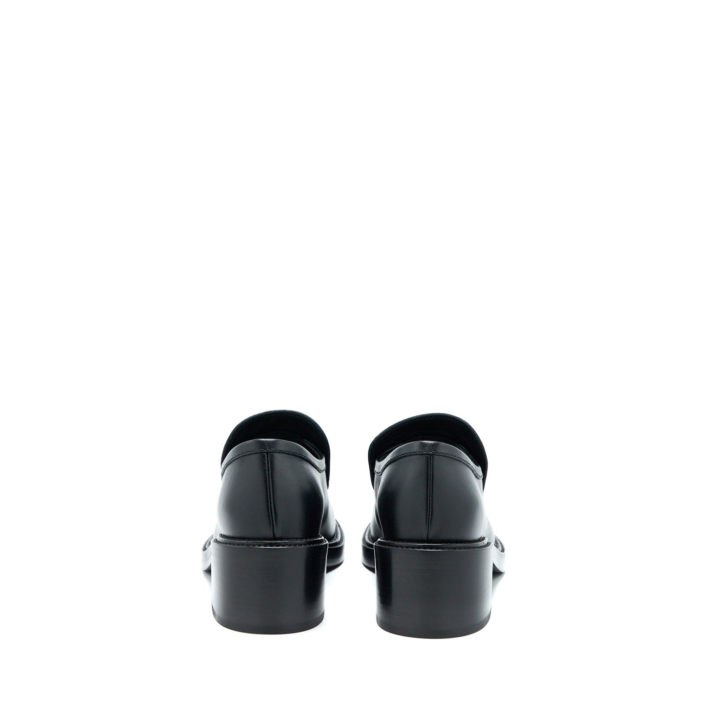 Chanel 22K Size 38 Loafer Leather Black GHW