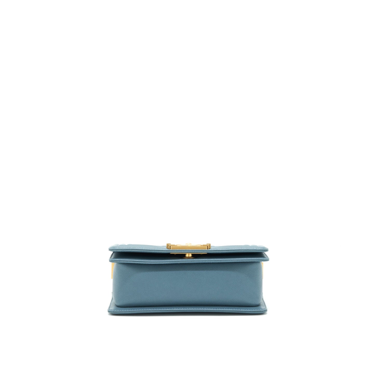 Chanel Small Boy Bag Caviar Greyish Blue Brushed GHW