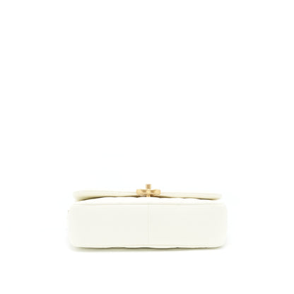 Chanel 22S Melody Medium Flap Bag Caviar White GHW (Microchip)