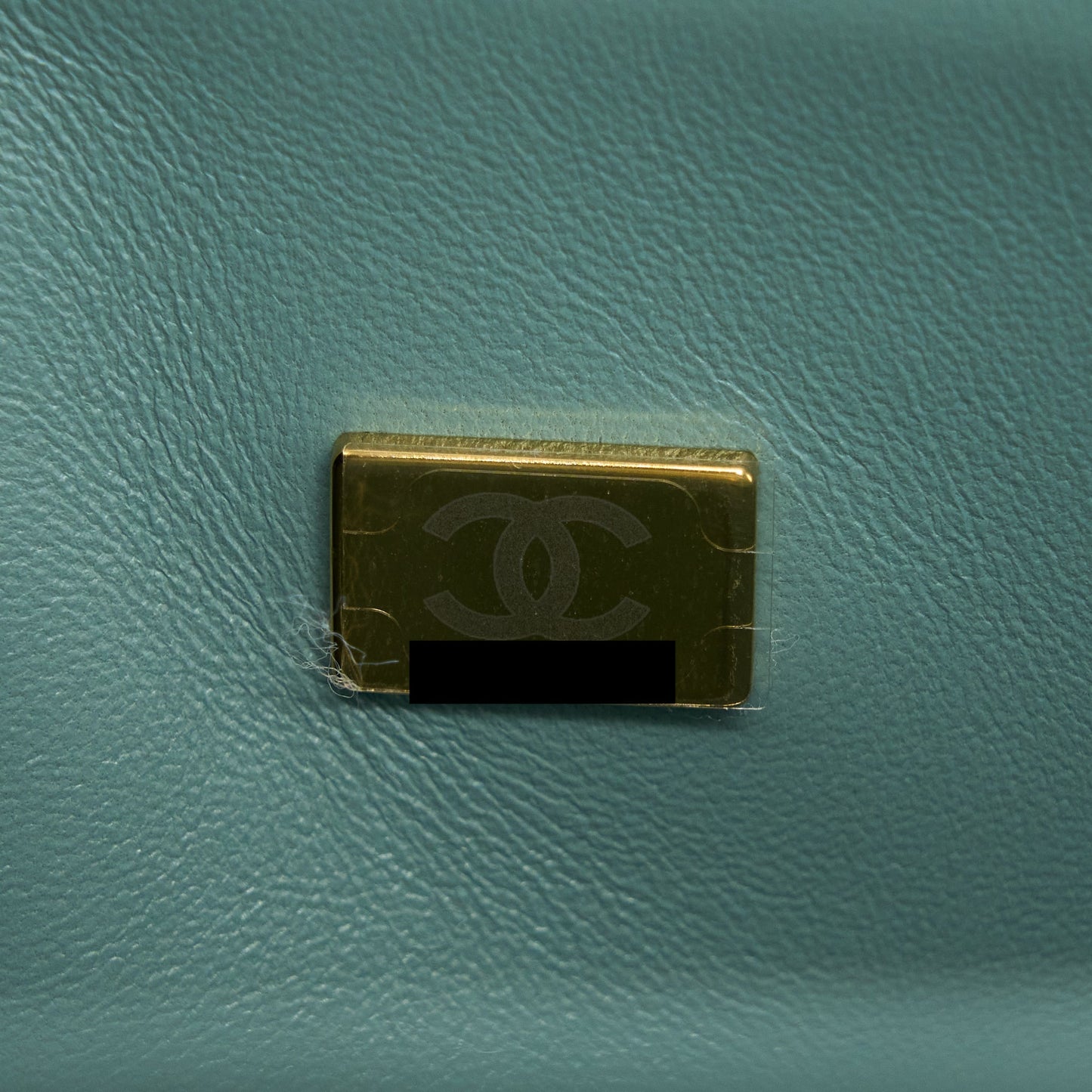 Chanel 22C Small Classic Double Flap Bag Caviar NG124 Greyish Green LGHW (Microchip)