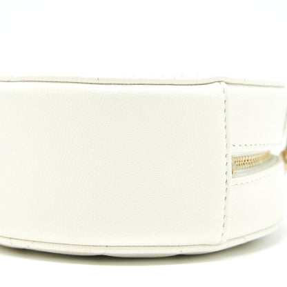 Chanel Round mini Bag Caviar white LGHW