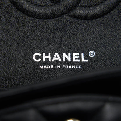 Chanel Chevron Medium Classic Double Flap Bag so Black