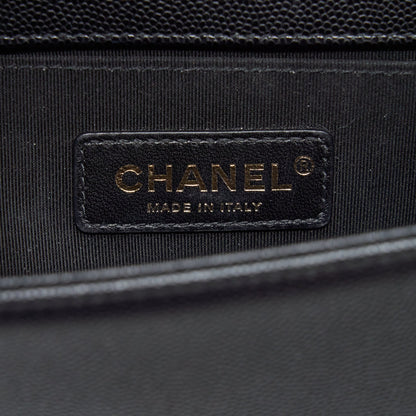 Chanel Small Boy Bag Caviar Black GHW