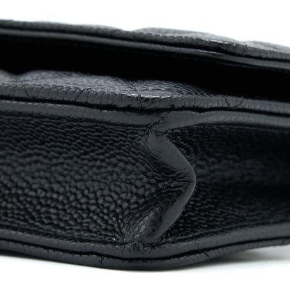 Chanel Classic Wallet On Chain Caviar Black SHW(Microchip)