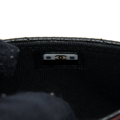 Chanel Classic Flap Card Holder Caviar Black SHW