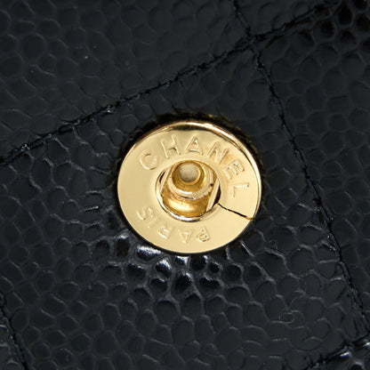 Chanel Classic Jumbo Double Flap Caviar Black GHW (Microchip)