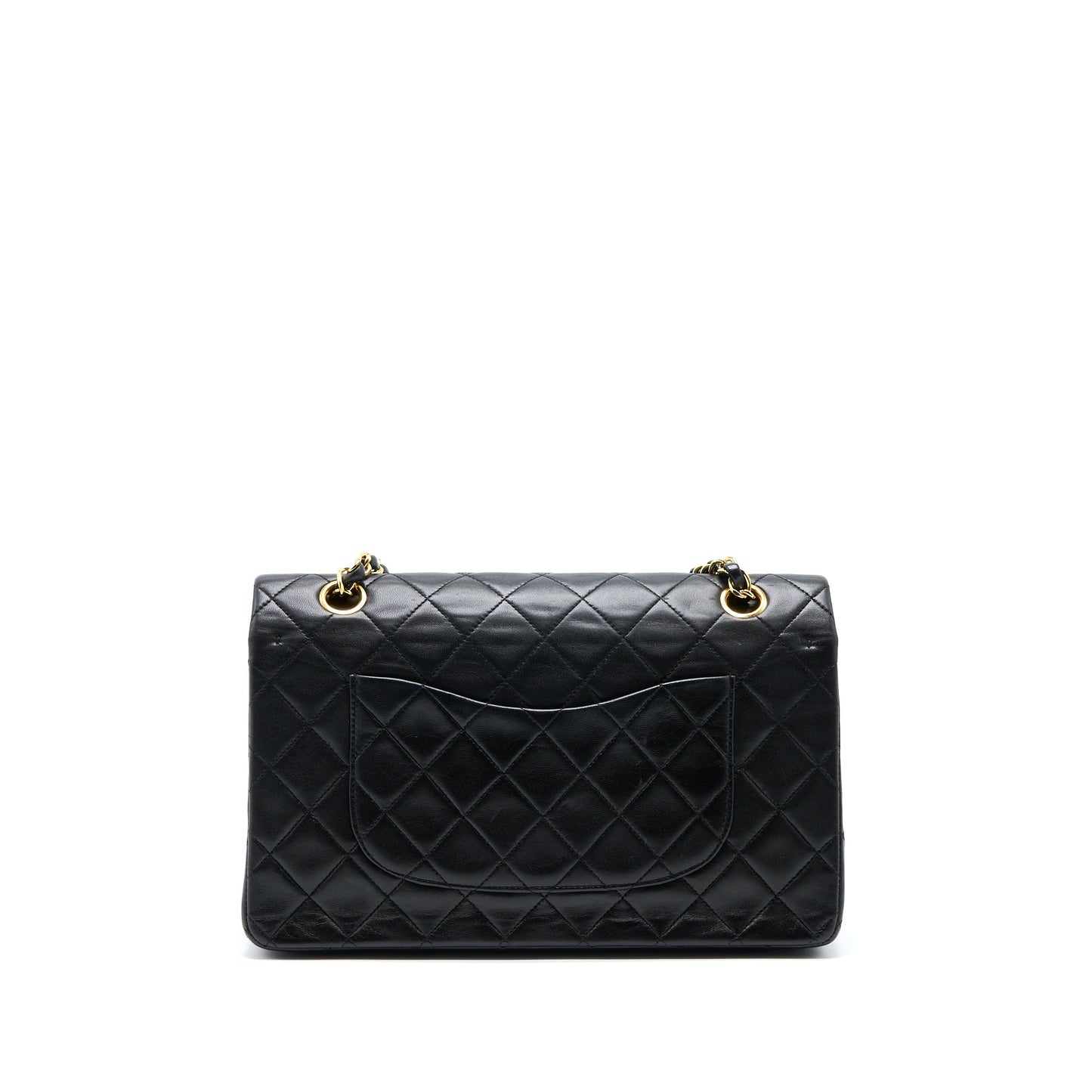 Chanel Vintage Medium Flap Bag Lambskin Black GHW