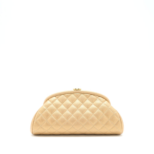 Chanel Timeless Clutch Caviar Gold Brushed GHW